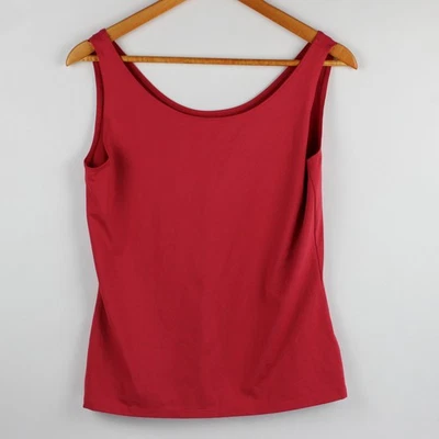 Camiseta sin mangas Liz Claiborne para mujer L rosa intenso elástica concha Foto 1 de 4