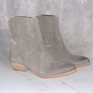 NEW free people frontier western boot ankle boot grey sz 9.  (M) - Picture 1 of 6