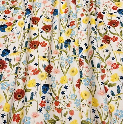 Cenefa Primavera Verano, Cenefa Floral Colorida Cortina Sin Forro 40”W x 14”L Foto 1 de 2