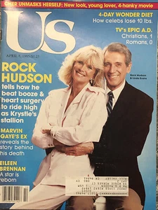 US Weekly Magazine April 8 1985 Rock Hudson Linda Evans Cher Marvin Gaye - Picture 1 of 12
