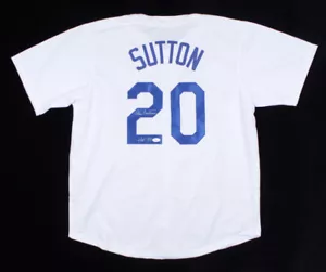 Don Sutton Signed Los Angeles Dodgers Jersey Inscribed HOF 98 (JSA COA) 300 Wins - Picture 1 of 6