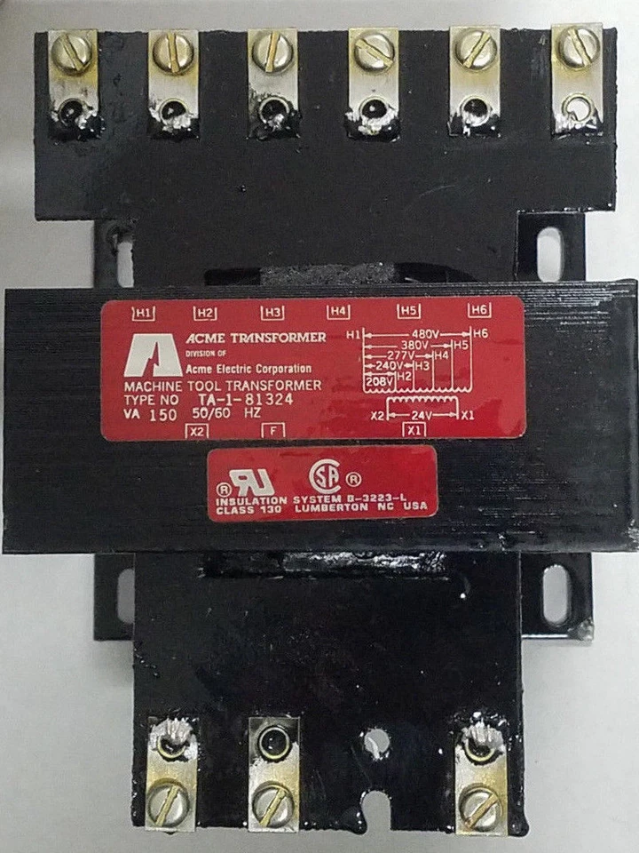 Transformador monofásico Acme Electric TA-1-81324 24V 150VA 50/60Hz 208/480V Foto 1 de 3