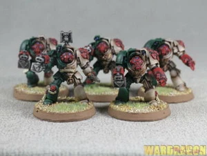 25mm Warhammer 40K WDS pintado Angels of Redemption Deathwing Command Squad j47 - Imagen 1 de 10