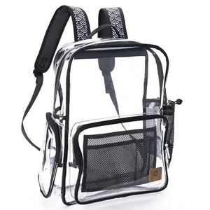 Extra Heavy Duty Clear Backpack Transparent School Bag Laptop Bag TPU - Picture 1 of 6