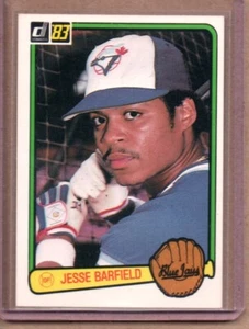 1983 DONRUSS JESSE BARFIELD # 595 (NM/MT OR BETTER) CREASE FREE - Picture 1 of 2