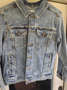 Michael Jordan Old Navy Girls Blue Denim Button Up Jacket Size XL (14-16) - Picture 1 of 5