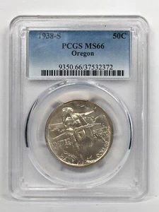 1938-S Oregon Trail Commemorative Half Dollar PCGS MS66 05XDC25 - Picture 1 of 4