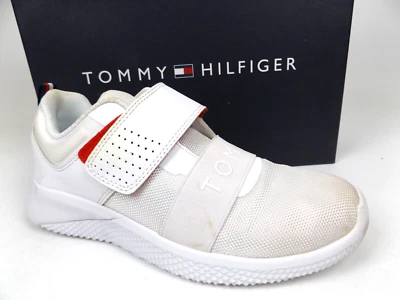 Tommy Hilfiger Zapatilla Deportiva de Moda con Correa para Cadete Jóvenes Niños Talla 4.0 Y, Blanca, 1698 Foto 1 de 4