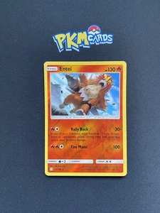 Pokémon TCG Entei Cosmic Eclipse 28/236 Reverse Holo LP. - Picture 1 of 3