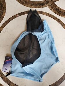 Harrison Howard Blue And Black Size M Horse Stretch Fly Mask