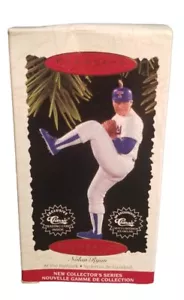 1996 NOLAN RYAN Hallmark Keepsake Ornament NIB w Classic HK1 Baseball Card VTG - Picture 1 of 11