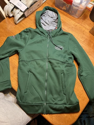 Water-Resistant New York Jets Zip Hoodie S Cover