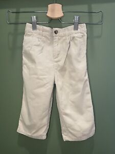 18 Months Khaki Chinos Zipper + Button Closure Real Belt Loops Just Like Dad