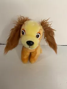Vintage LADY AND THE TRAMP Lady Plush 6” Walt Disney Collectible Stuffed Animal - Picture 1 of 4