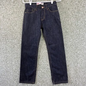Levi's 514 Jeans Youth 26x26 12R Dark Blue Modern Straight Classic Adjustable - Picture 1 of 12