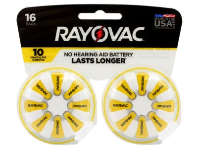 RAYOVAC Hearing Aid Battery * Size 10 ** Pack Of 12 * BRAND NEW * NWT * 1.45V - Image 1 of 3
