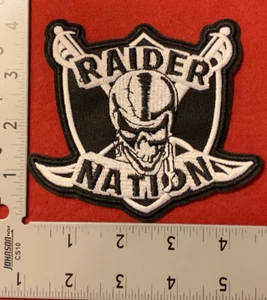 RAIDERS IRON ON PATCH - Picture 1 of 3