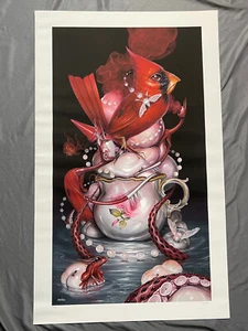 Greg Craola Simkins Crimson Giclee Print Poster Signed #36/50 2011 pardee moss - Picture 1 of 7
