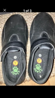 DAWGS Mujer Talla 9 Antideslizante Restaurante Servicio de Alimentos Cocina Zapatos Negro Goma Foto 1 de 3