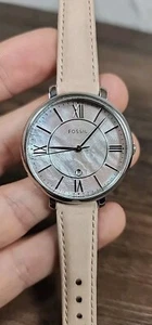 Fossil Jacqueline Ladies Casual Stainless Steel and Leather Quartz Watch ES4151 - Picture 1 of 5
