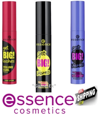ESSENCE Get Big Lashes Volume Curl/Boost/Waterproof Mascara's Black 12ml