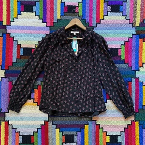 NUOVA camicetta Stitch Fix Les Serein Hartley Clip Dot nuova con etichette indossabile al lavoro 277501452 - Foto 1 di 8