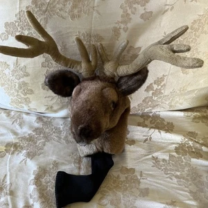 JP Lann Deer Buck Animal Golf Club Driver Head Cover Plush Vtg Excellent Cond. - Picture 1 of 6