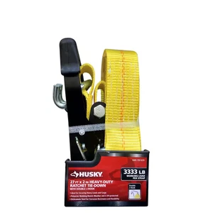 27 Ft. X 2 In. Heavy-Duty Ratchet Tie-Down Strap with J Hook - Picture 1 of 12