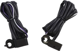 Drag Specialties 2040-2781 Marker Lights White/Amber - Black - Picture 1 of 1