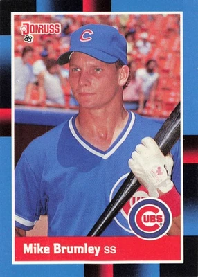 Mike Brumley 1988 Donruss #609 Chicago Cubs RC Baseball - Image 1 of 2