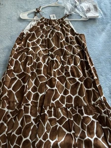 NWT Janie and Giraffe Sundress Dress & matching Swimsuit & Headband Size 16 - Picture 1 of 7
