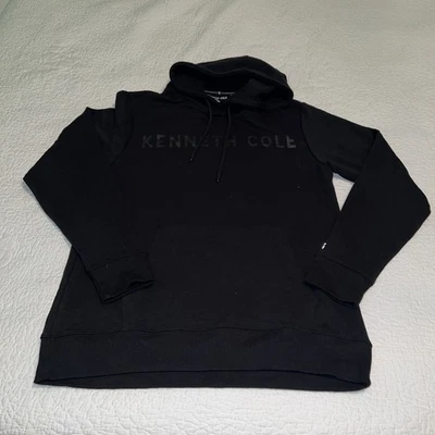 Nuevo~Grande~Kenneth Cole Sudadera con Capucha Activa Negra Foto 1 de 4