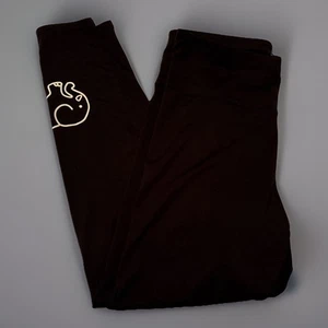 Leggings Ella Marfil Mujer Grandes Negros Elefante Tobillo Logo Alto Largo Completo - Imagen 1 de 5
