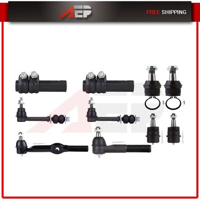 10 peças serve para 1994-1995 Dodge Ram 1500 dianteiro inferior amarração haste extremidades junta esférica - Imagem 1 de 4