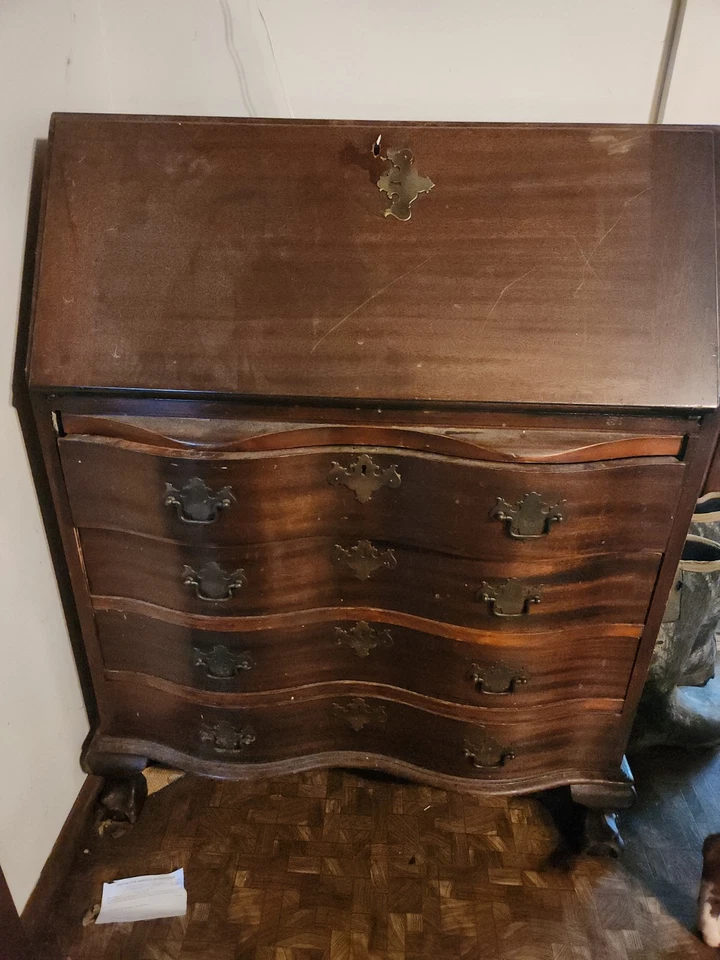 antiguo escritorio inclinado caoba Foto 1 de 1