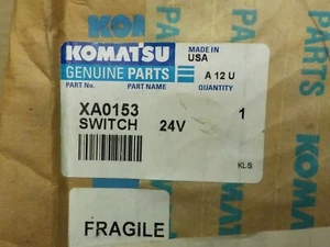Komatsu Genuine Part XA0153 Switch, Old Part # VW8712, 24V, 685E Part - Picture 1 of 9