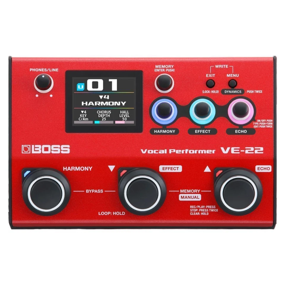 Boss VE-22 Vocal Performer Voice Effects Pedal Genuine product from JAPAN