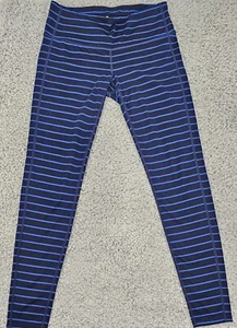 Athleta Damen 7/8 enge Leggings gestreift Chaturanga dunkelblau Yoga Gym Größe S - Bild 1 von 16