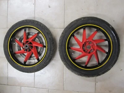 Ruote APRILIA AF1 125 WHEELS RIMS coppia : anteriore + posteriore - Immagine 1 di 4