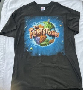 Vintage 90’s Flintstones World Single Stitch T-Shirt Size XL Hanes Heavyweight - Picture 1 of 7
