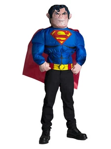 DC Comics Superman Inflatable Dress Up Costume Top Kids/Boys/Children Size 6+ - Picture 1 of 4