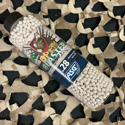 NEW ASG Open Blaster .28g Biodegradable Airsoft BB's - 3,300 Rounds (19421) - Image 1 of 3