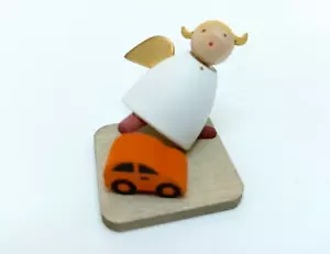 Günter Reichel ángel de la guarda con coche (talla 1) -rareza -NUEVO & EMBALAJE ORIGINAL - Imagen 1 de 2