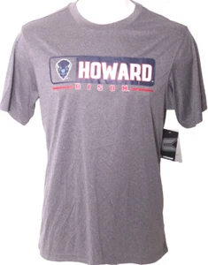 NEW Howard University Bison Colosseum Athletics polyester Gray SS T-Shirt Mens L - Picture 1 of 9