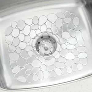 Pebble Shape Soft Kitchen Accessory Dinnerware Mat Sink Protector Drying Mat - Picture 1 of 10