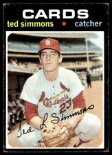 1971 Topps #117 Ted Simmons   Baseball St. Louis Cardinals