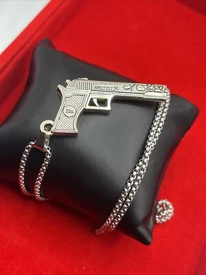 Collar Pistola Revólver - Plata de Ley 925 - Dije Colgante Pistolas Cámara Regalo Foto 1 de 4