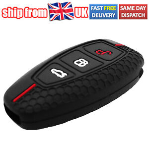 KEY COVER REMOTE KEYLESS FOB SILICONE FOR MONDEO FORD FOCUS FIESTA TITANIUM