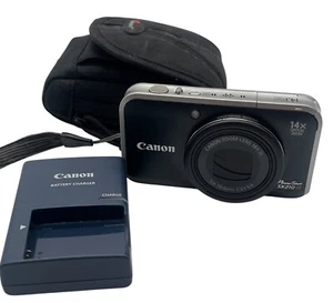 Digitalkamera Canon Power Shot SX210 IS mit Zubehörpaket SD SLOT DEFEKT - Bild 1 von 8