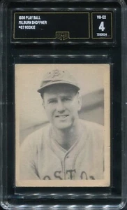1939 Play Ball R334 #87 Milburn Shoffner Boston Bees - Rookie Card - GMA 4 VG/Ex - Picture 1 of 2